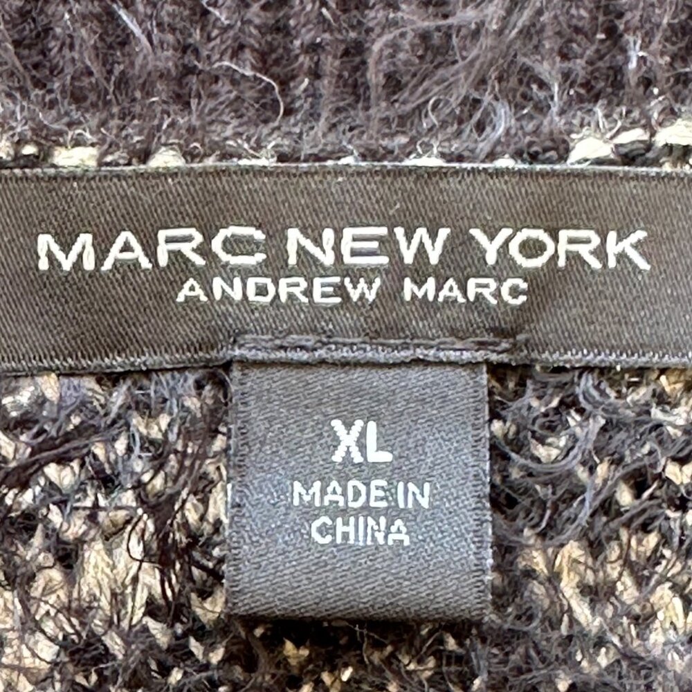 Marc New York Women’s XL Sweater SOFT Thick Fur Feel Long Sleeve Animal Print - Picture 7 of 11